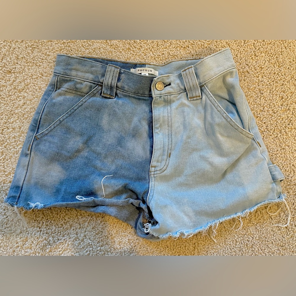 Pacsun color block blue shorts 27